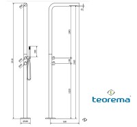 MEDIDAS COLUMNA DUCHA A SUELO TREUNOSEI TEOREMA